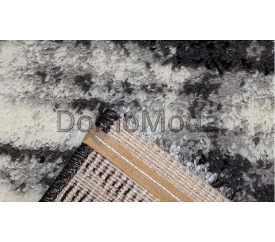 Высоковорсный ковер Fiber Shaggy 1295А Black-Dark Grey Купить в интернет магазине ДомоМода фото 2 Высоковорсный ковер Fiber Shaggy 1295А Black-Dark Grey - высокое качество по лучшей цене в Украине изображение 2.